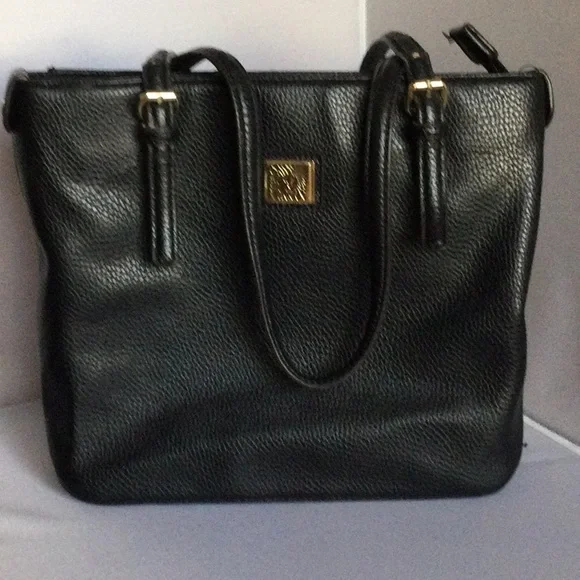 BEAUTIFUL ANNE KLEIN BLACK BAG - Picture 2 of 6